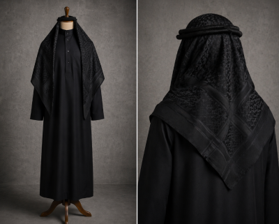 shemagh full noir