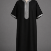 qamis noir marocain