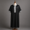 qamis noir marocain